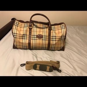 Burberry 2 way nova check Boston duffel bag